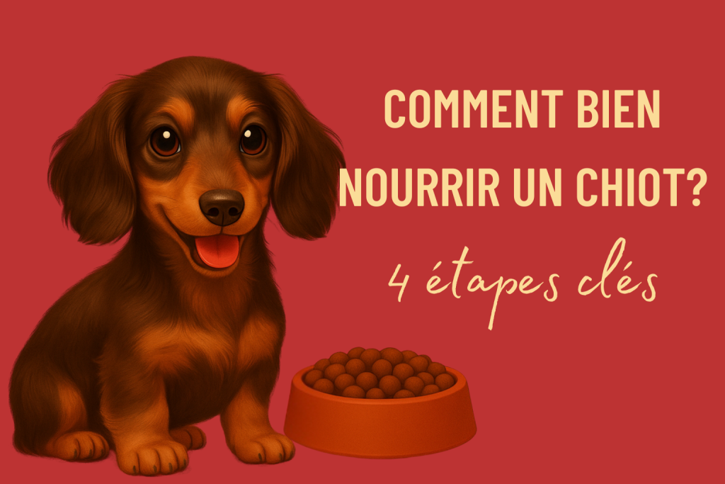 NOURRIR UN CHIOT 4 étapes clés