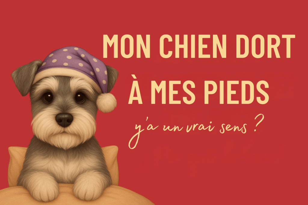 mon chien dort à mes pieds